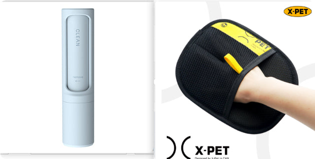 2-in-1 Reusable Pet Hair Remover – Self-Cleaning Lint Roller for Cat & Dog Fur