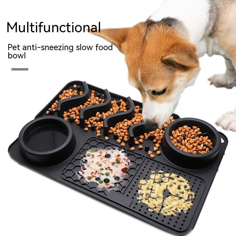 Silicone Dog Lick Mat – Slow Feeder, Enrichment & Anxiety Relief Pad for Pets