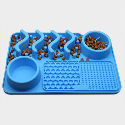 Silicone Dog Lick Mat – Slow Feeder, Enrichment & Anxiety Relief Pad for Pets