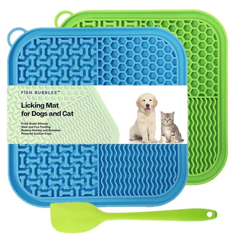 Premium Licking Mat for Dogs and Cats - Anxiety Relief Slow Feeder with Suction Cups