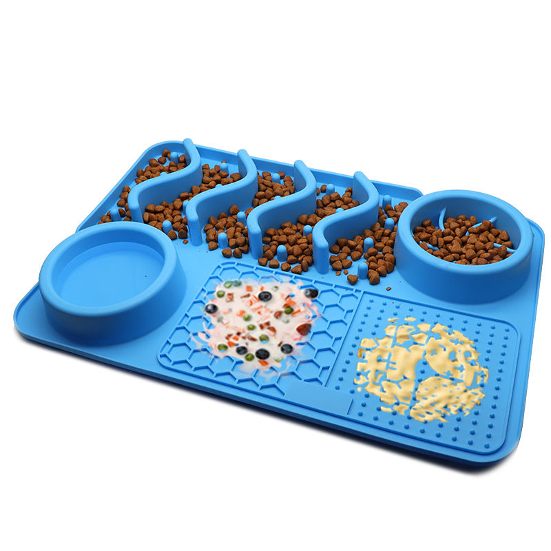 Silicone Dog Lick Mat – Slow Feeder, Enrichment & Anxiety Relief Pad for Pets