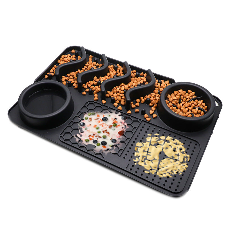 Silicone Dog Lick Mat – Slow Feeder, Enrichment & Anxiety Relief Pad for Pets
