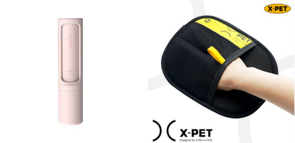 2-in-1 Reusable Pet Hair Remover – Self-Cleaning Lint Roller for Cat & Dog Fur