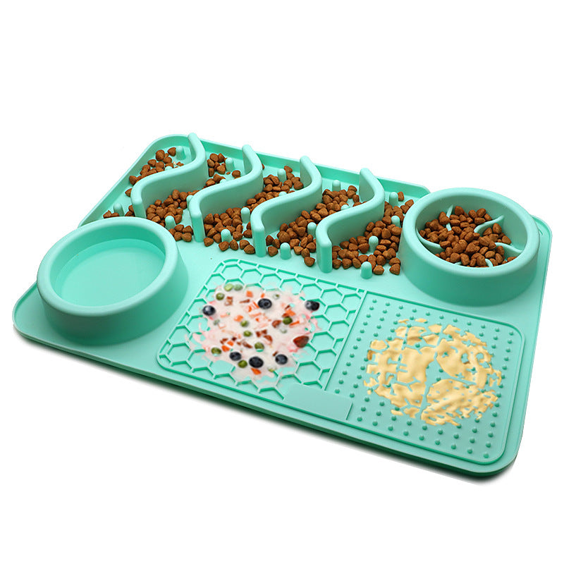 Silicone Dog Lick Mat – Slow Feeder, Enrichment & Anxiety Relief Pad for Pets
