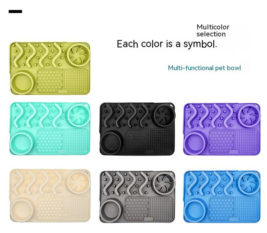 Silicone Dog Lick Mat – Slow Feeder, Enrichment & Anxiety Relief Pad for Pets