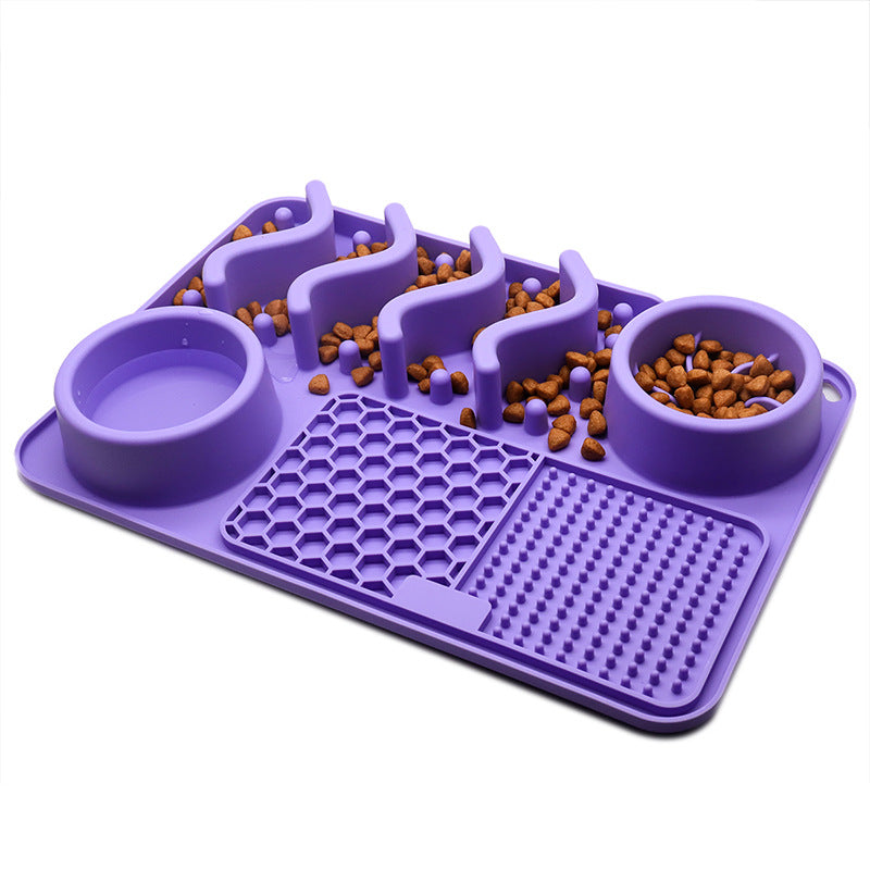 Silicone Dog Lick Mat – Slow Feeder, Enrichment & Anxiety Relief Pad for Pets