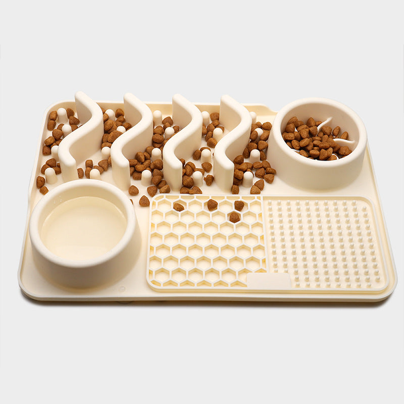 Silicone Dog Lick Mat – Slow Feeder, Enrichment & Anxiety Relief Pad for Pets