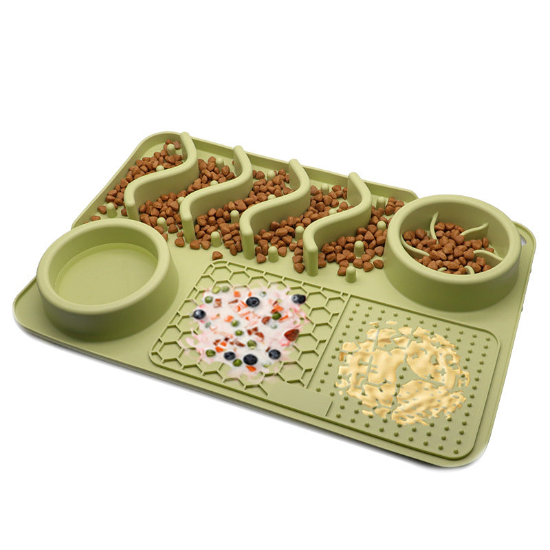 Silicone Dog Lick Mat – Slow Feeder, Enrichment & Anxiety Relief Pad for Pets