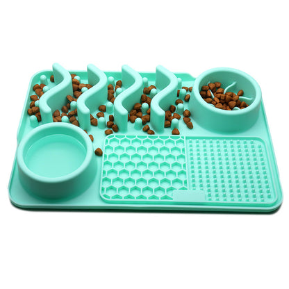 Silicone Dog Lick Mat – Slow Feeder, Enrichment & Anxiety Relief Pad for Pets