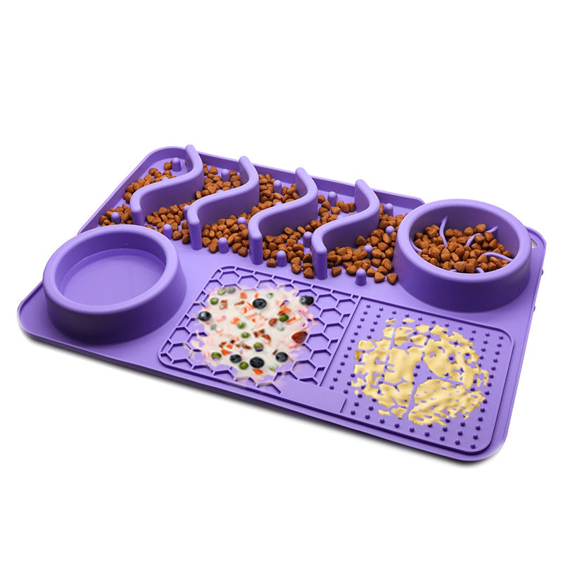 Silicone Dog Lick Mat – Slow Feeder, Enrichment & Anxiety Relief Pad for Pets