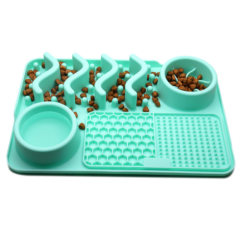 Silicone Dog Lick Mat – Slow Feeder, Enrichment & Anxiety Relief Pad for Pets