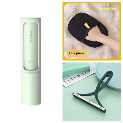 2-in-1 Reusable Pet Hair Remover – Self-Cleaning Lint Roller for Cat & Dog Fur