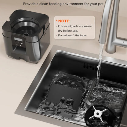 Smart Automatic Pet Feeder for Cats & Dogs – Timed Portion Control Food Dispenser 