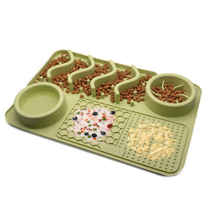 Silicone Dog Lick Mat – Slow Feeder, Enrichment & Anxiety Relief Pad for Pets